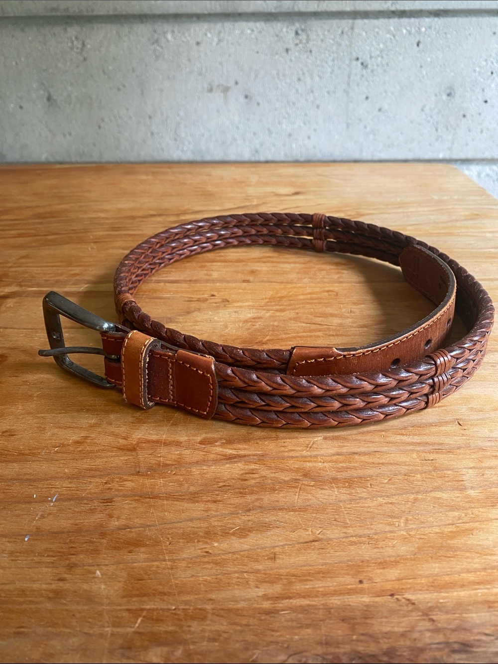 Vintage Billy Belt California Braided Leather Belt